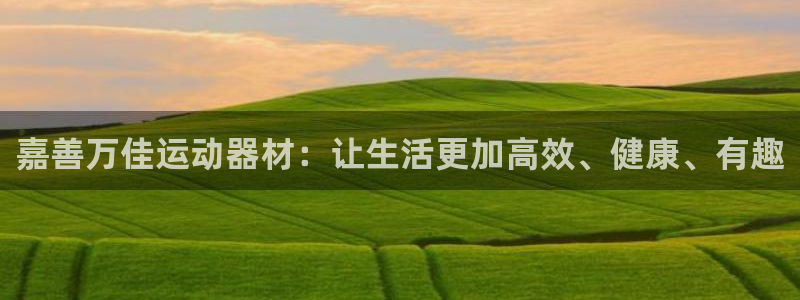意昂4五金厂:嘉善万佳运动器材:让生活更加高效、健康、有趣